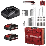   Einhell TE-CD 18/40 Li-i +64 (2x2,0Ah) 2 sebességfokozat-Akkus ütvefúró-csavarozó 2. akkuval, Töltővel, Hordtáskával