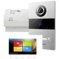   HHG Villa Set 1 Videó kaputelefon Komplett készlet Alumínium (csiszolt), Fehér