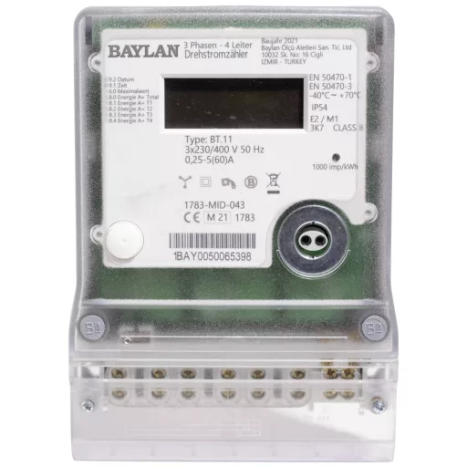 Counttec BT11 Háromfázisú fogyasztásmérő digitális 60 A MID konform: Igen 1 db