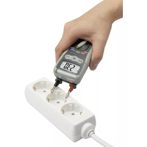 VOLTCRAFT VC-20 Kézi multiméter Kalibráció (ISO) digitális Fröccsenő víz ellen védett (IP54) CAT III 1000 V, CAT IV 600 V Kijelző (digitek): 4000