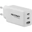 VOLTCRAFT UC-2C1A65W01 USB-s töltőkészülék 65 W 1x USB-A, 2x USB-C® Fast Charge, Power Delivery 3.0 Fehér Beltér GaN