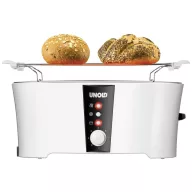   Unold Design Dual Kenyérpirító Cool-touch ház Fehér, Fekete