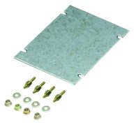   Weidmüller MP TBF 30/19 Szerelőlap (H x Sz) 249 mm x 134 mm Acéllemez Ezüst 1 db