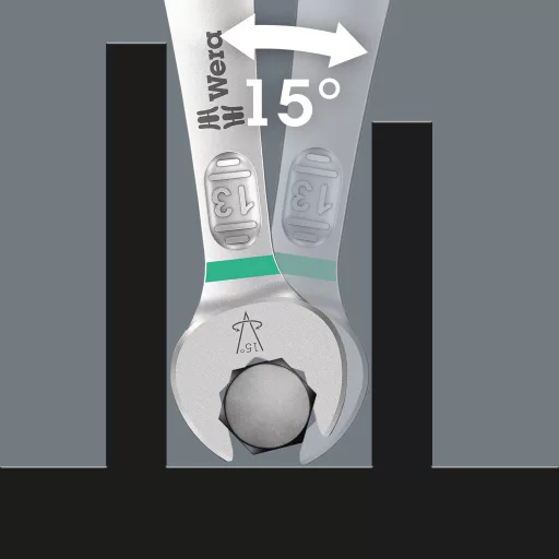 Racsnis csavarkulcs készlet, 15 részes, Wera 05020302001 6003 Joker