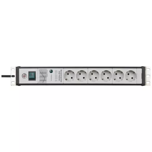 Brennenstuhl 1156057696 Túlfeszültség ellen védő elosztó Alumínium (eloxált) Védőérintkezős 1 db