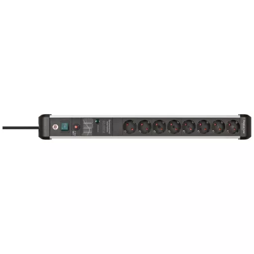 Brennenstuhl 1391010800 Túlfeszültség ellen védő elosztó Alumínium (eloxált), Fekete Védőérintkezős 1 db