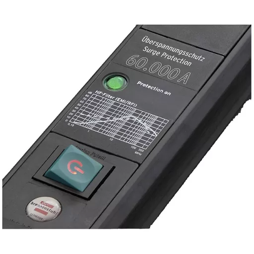 Brennenstuhl 1951160606 Túlfeszültség ellen védő elosztó Fekete Védőérintkezős 1 db