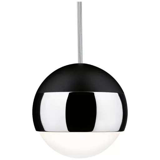 Paulmann Pendel Capsule Nagyfeszültségű sínrendszer lámpa URail Fixen beépített LED-es 6 W LED Fekete (matt), Króm