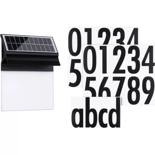 Paulmann 94694 Solar Housenumber Napelemes házszám megvilágítás EEK: G (A - G) Melegfehér Fekete