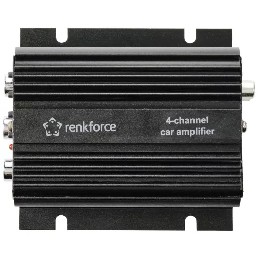 Renkforce RF-CMP-204 4 csatornás végfok 200 W Bluetooth®-/USB hanglejátszás, Hangerő-/basszus-/magasság szabályozás