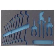   Hazet 163-59L 163-59L Habanyag betét (H x Sz) 519 mm x 342 mm