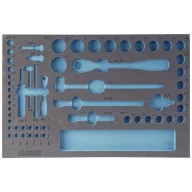   Hazet 163-118L 163-118L Habanyag betét (H x Sz) 519 mm x 342 mm