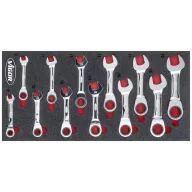   Vigor V5075 V5075 Gyűrűs villáskulcs készlet Kulcsszélesség (metrikus) 8 - 19 mm