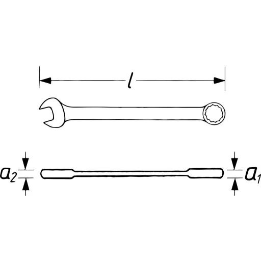 Vigor V4966 V4966 Gyűrűs villáskulcs Kulcsszélesség (metrikus) 32 mm