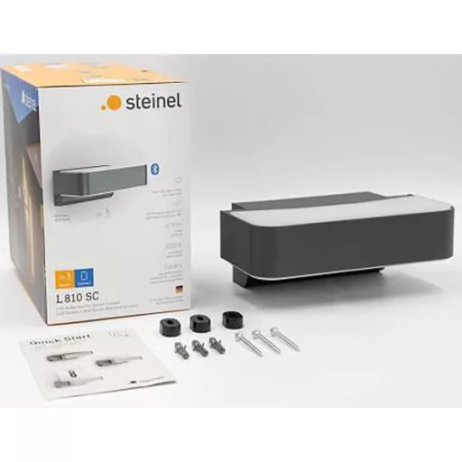 Steinel LED AUSSENLEUCHTE L 810 SC ANT 065706 LED-es kültéri fali lámpa mozgásérzékelővel LED Nélkül 9.8 W Antracit szürke