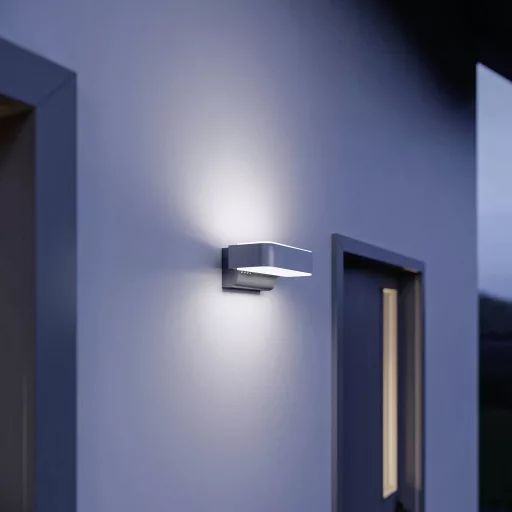 Steinel LED AUSSENLEUCHTE L 810 SC ANT 065706 LED-es kültéri fali lámpa mozgásérzékelővel LED Nélkül 9.8 W Antracit szürke