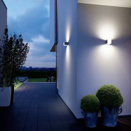 Steinel LED AUSSENLEUCHTE L 830 C ANT 079253 Kültéri fali lámpa LED Nélkül 9.1 W Antracit szürke