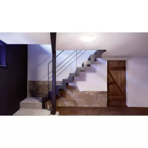 Steinel 008383 LED INNENLEUCHTE RS 16 S PMMA LED-es mennyezeti lámpa mozgásjelzővel LED Nélkül 9.5 W Fehér