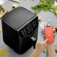   Cosori CS158-AF-RXB Forrólevegős fritőz 5.5 l 1700 W App vezérlés, Tapadásmentes bevonat, Kijelzővel, BPA mentes, Túlhevülés elleni védelem, Időzítő funkció