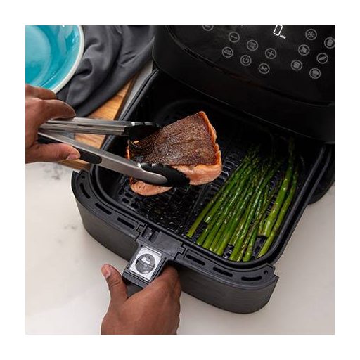 Cosori CS158-AF-RXB Forrólevegős fritőz 5.5 l 1700 W App vezérlés, Tapadásmentes bevonat, Kijelzővel, BPA mentes, Túlhevülés elleni védelem, Időzítő funkció