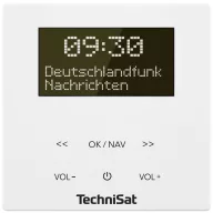   TechniSat DIGITRADIO UP 55, weiß Dugalj rádió DAB+, URH Bluetooth® Hangfallal, Ébresztő funkció Fehér