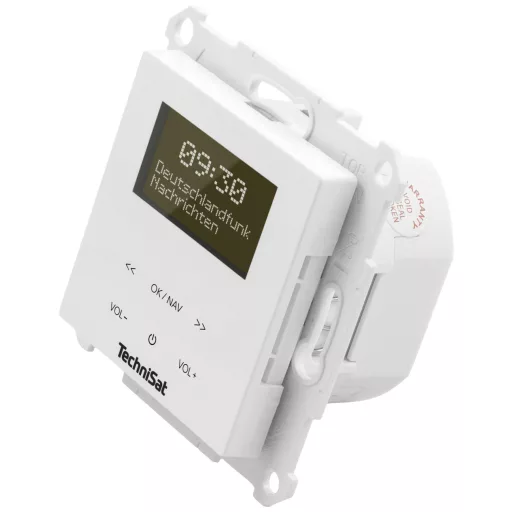 TechniSat DIGITRADIO UP 55, weiß Dugalj rádió DAB+, URH Bluetooth® Hangfallal, Ébresztő funkció Fehér