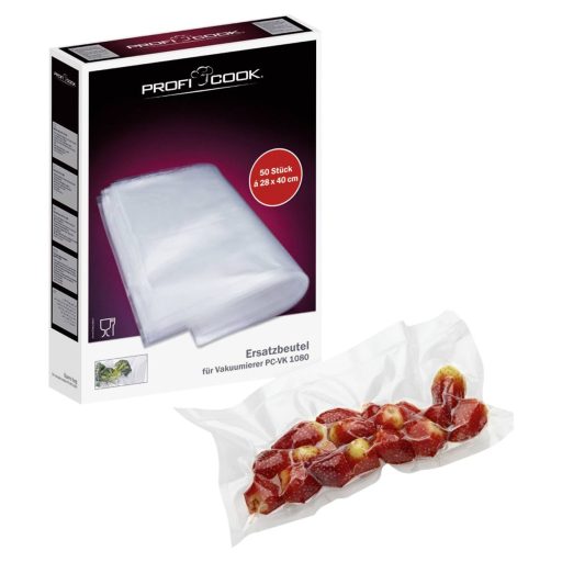 Profi Cook 8910152 50x vákuumzacskó nagy 28x40cm