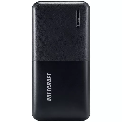 Powerbank 20000 mAh, Power Delivery, Quick Charge, LiPo, fekete, VOLTCRAFT PB-19C-M VC-12910595