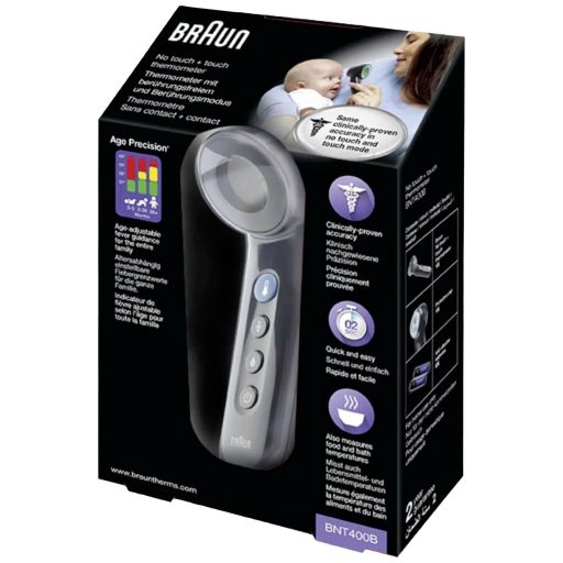 Braun No touch + touch schwarz Lázmérő Érintésmentes mérés