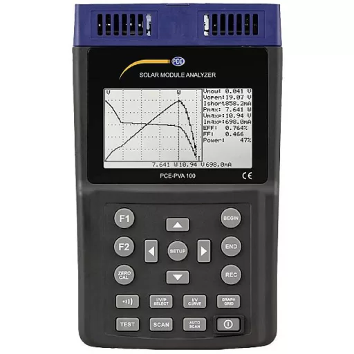 Munkavédelmi mérőműszer 10 - 1000 W/m², PCE Instruments PCE-PVA 100