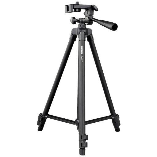 DÖRR Smarty Háromlábú állvány 1/4 col Munkamagasság=40.5 - 112 cm Fekete Okostelefon-tartóval, Táskával