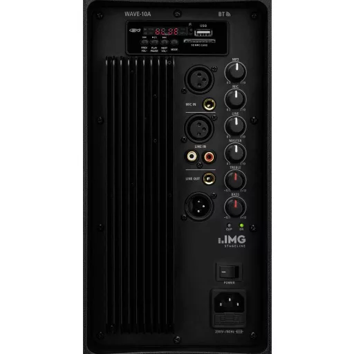 IMG Stageline WAVE-10A Aktív PA hangfal 25 cm 10 coll 150 W 1 db