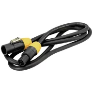   Eurolite IP T-Con XLR Összekötőkábel [1x XLR dugó - 1x XLR alj] 5 m Fekete/narancs