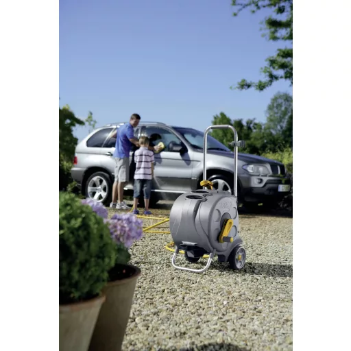 Hozelock 2416R0000 Compact Cart Tömlőkocsi 30 m 1/2 coll 1 db Szürke, Sárga