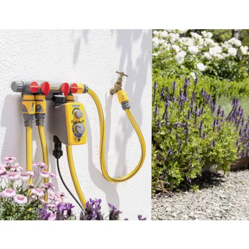 Hozelock 2150R0000 4 utas elosztó 12 - 15 mm (1/2) Ø Szabályozó szeleppel