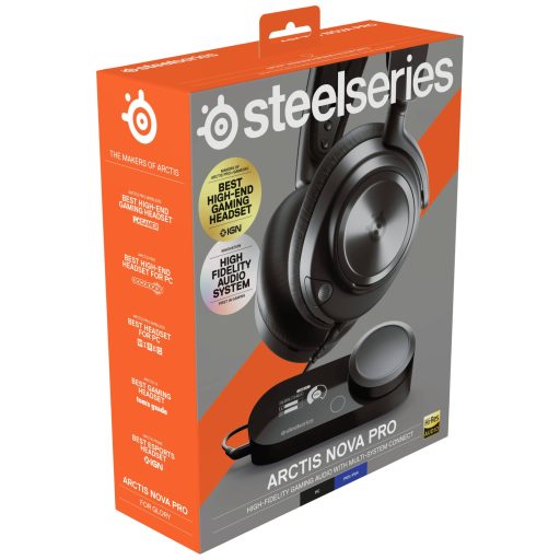 Steelseries Arctis Nova Pro Over Ear headset Vezetékes Stereo Fekete Hangerő szabályozás Gamer