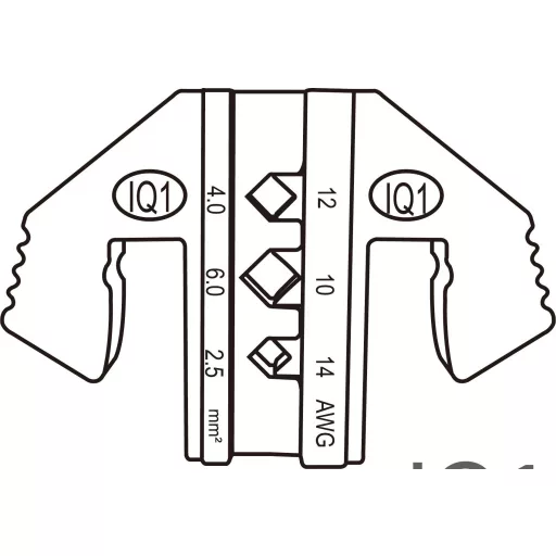 TOOLCRAFT TO-7760502 Krimpelő pecsét Napelemes dugós csatlakozó Alkalmas fogó MC3 2.5 - 6 mm² Alkalmas márka TOOLCRAFT PZ-500