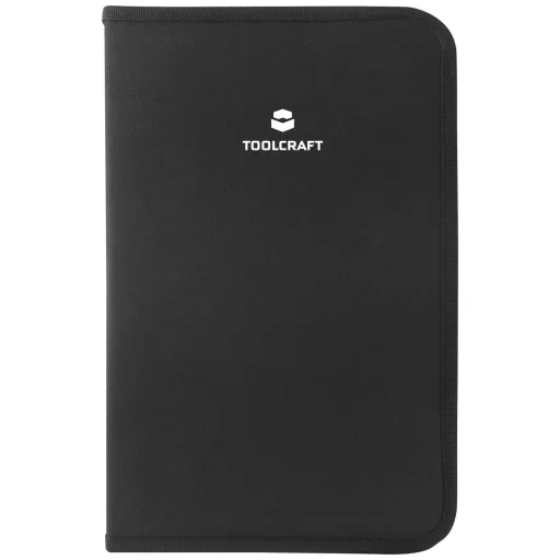 TOOLCRAFT TO-7762929 Villanyszerelő, Kisiparos Szerszámkészlet táskában 50 részesVOLTCRAFT VC-22 digitális multiméterrel