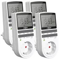   Ansmann 1260-0006-590-01 Időkapcsoló óra programozó csomag Digitális Napi program, Heti program 3680 W IP20 Folyamatos üzem, BE/AUTO/KI program, Programozás