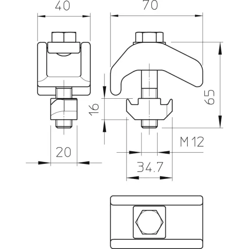 OBO Bettermann 6355805 Szorító karom 10 db