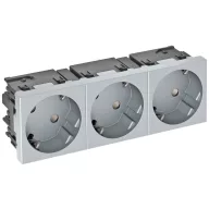   OBO Bettermann 6120513 Készülék betét 3 részes dugalj (Sz x Ma x Mé) 135 x 45 x 40 mm Alumínium 1 db