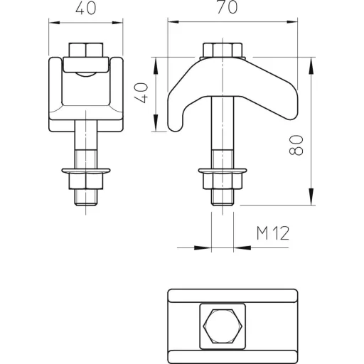 OBO Bettermann 6355798 Szorító karom 1 db