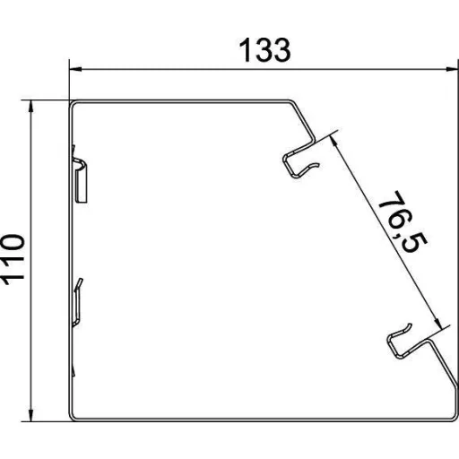 OBO Bettermann 6282700 Parapet csatorna (H x Sz) 2000 mm x 110 mm Fehér 1 db