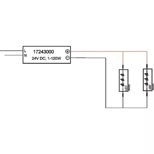 Brumberg 17243000 LED transzformátor 120 W 24 V Fényerő-szabályozó nélkül 1 db