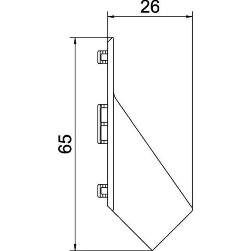 OBO Bettermann 6131182 Átmenő darab (Sz x Ma) 55 mm x 40 mm Tiszta fehér (RAL 9010) 10 db