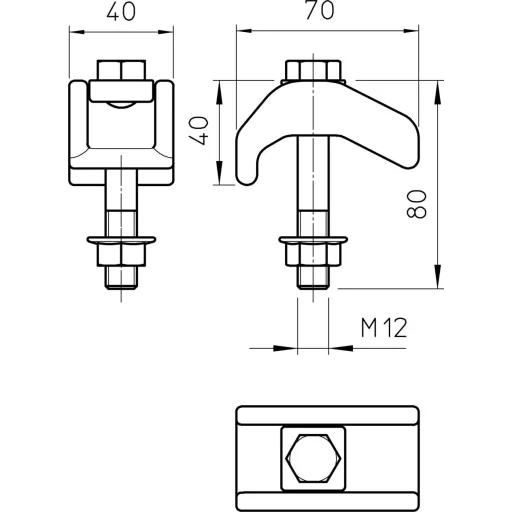 OBO Bettermann 6479680 Szorító karom 10 db