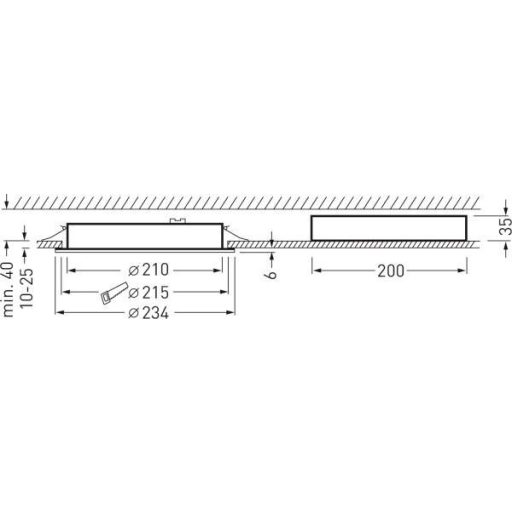 Trilux 6455140 Inplana C07 #6455140 LED-es beépíthető lámpa LED Nélkül 16 W Fehér