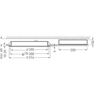   Trilux 6455640 Inplana C09 #6455640 LED-es beépíthető lámpa LED Nélkül 24 W Fehér