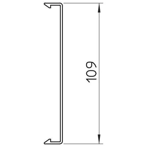 OBO Bettermann 6022715 Csatorna felsőrész (H x Sz) 2000 mm x 110 mm Szürke 1 db