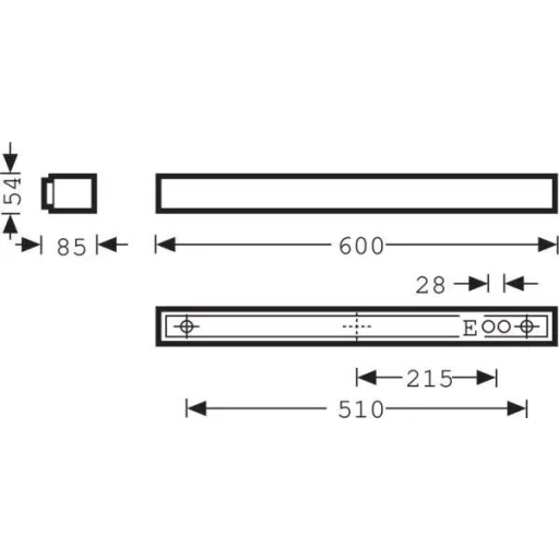 Trilux 6064140 Acuro LED1000ww ET01 LED-es mennyezeti lámpa LED 8 W Fehér